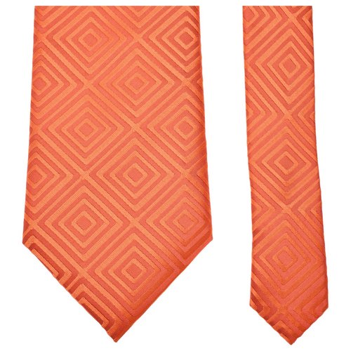 Pre-owned Pierre Cardin Silk Tie In Orange