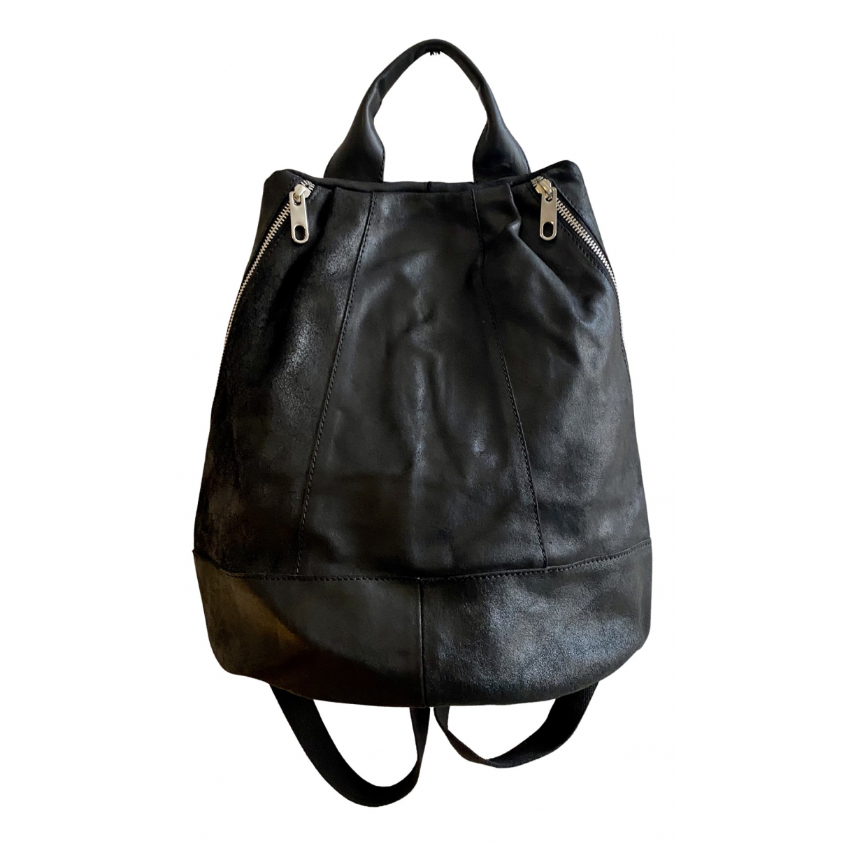 Pre-owned Zign Leather Backpack In 