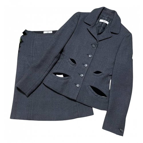 Pre-owned Prada Wool Suit Jacket In Grey