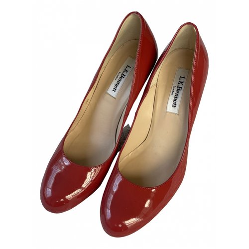 Pre-owned Lk Bennett Patent Leather Heels In Red