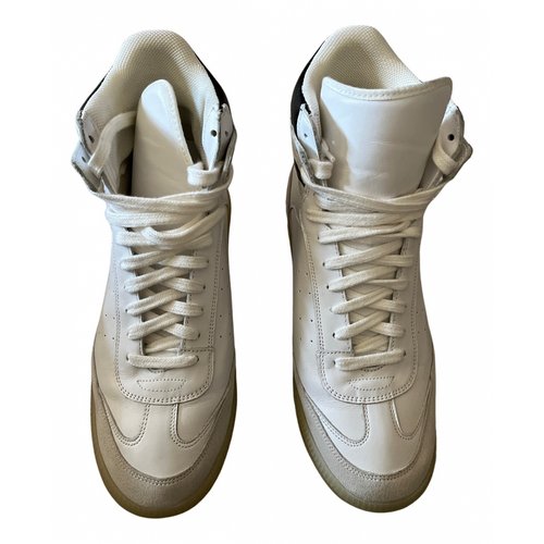 Pre-owned Isabel Marant Leather Trainers In White