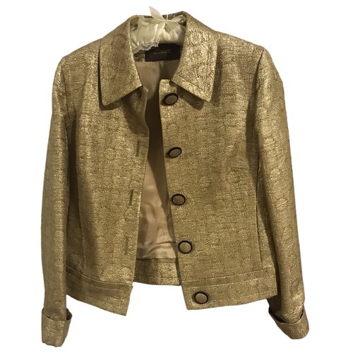 Pre-owned Loewe Linen Jacket In Gold