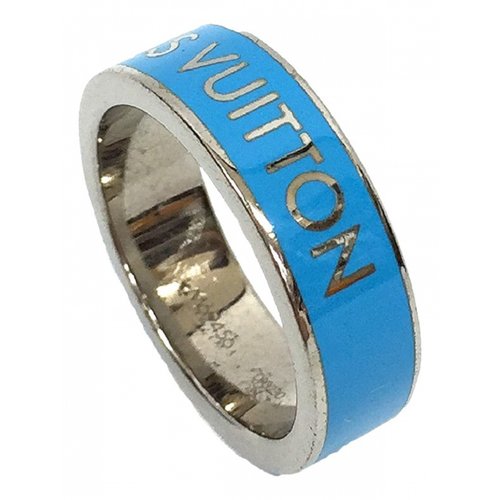Pre-owned Louis Vuitton Ring In Blue