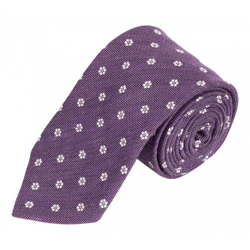 Pre-owned Isaia Tie In Purple