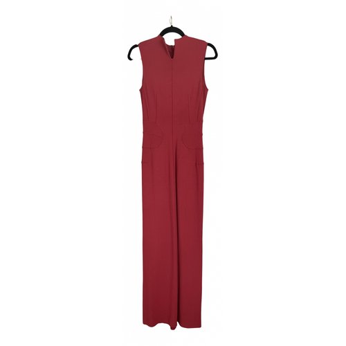 Pre-owned Alaïa Maxi Dress In Red