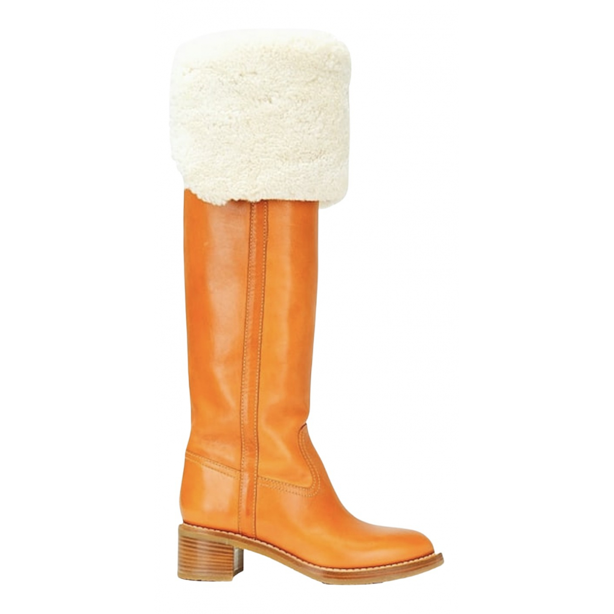 Pre-owned Celine Leather Riding Boots 