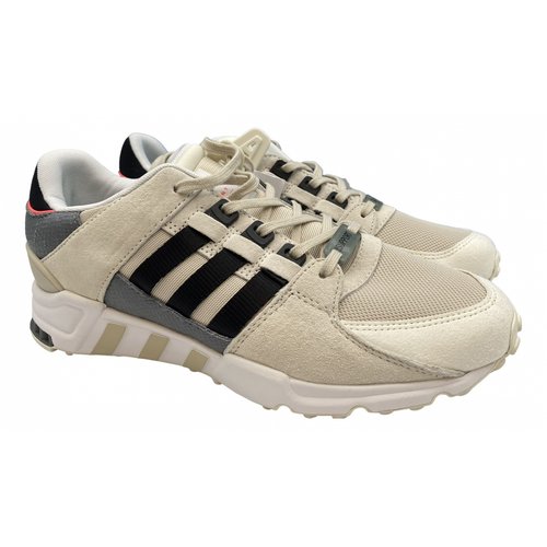 Pre-owned Adidas Originals Eqt Support Trainers In Beige