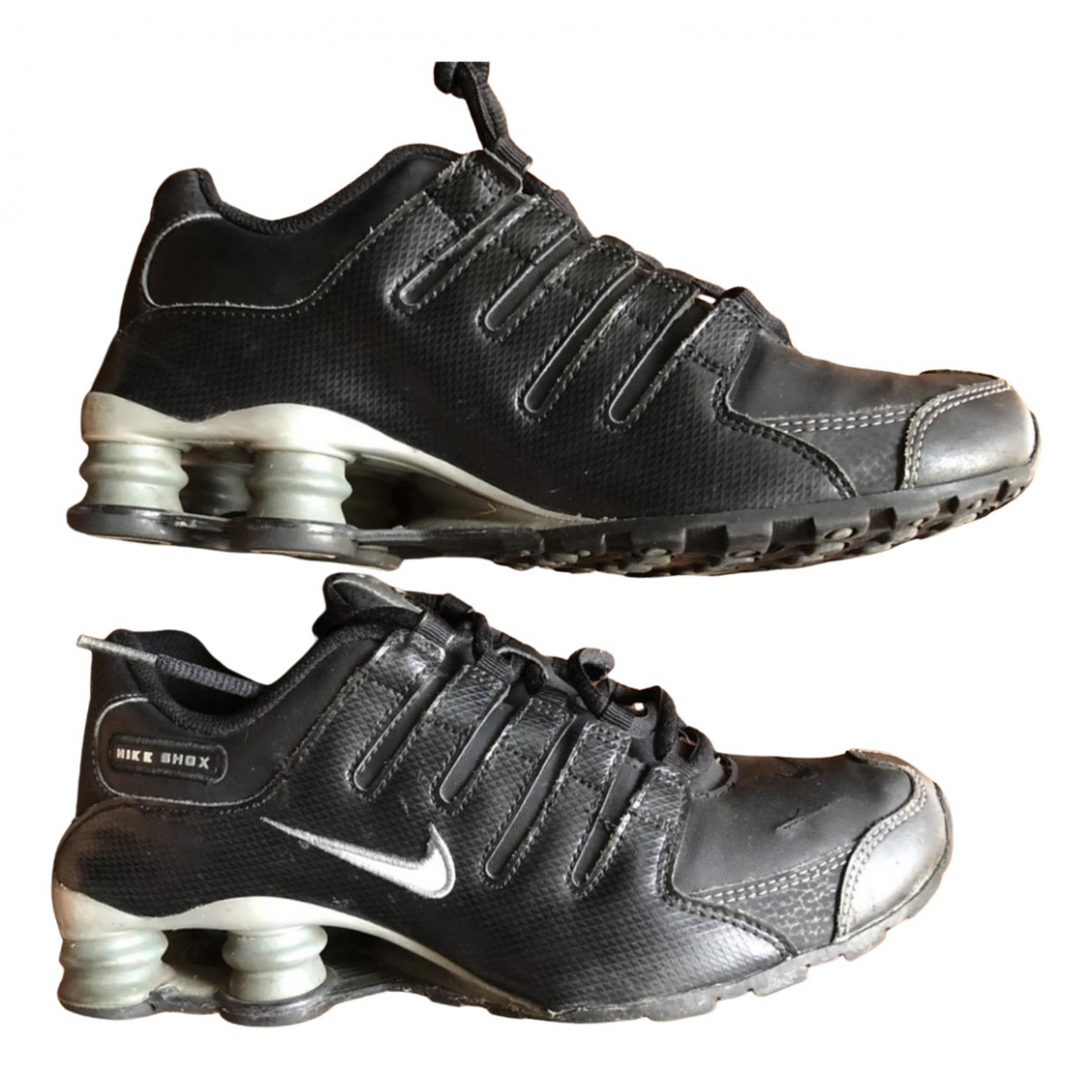 Pre-owned Nike Shox Trainers In Black 
