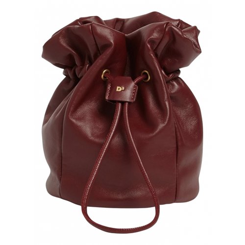Pre-owned Dsquared2 Leather Handbag In Burgundy