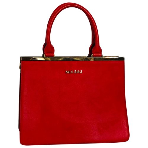 Pre-owned Mia Bag Vegan Leather Handbag In Red