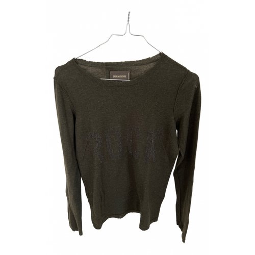 Pre-owned Zadig & Voltaire Cashmere Jumper In Green
