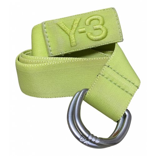 Pre-owned Y-3 Cloth Belt In Yellow