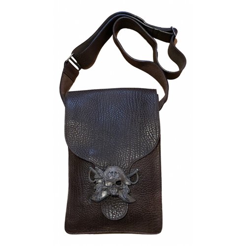 Pre-owned Ugo Cacciatori Leather Handbag In Brown