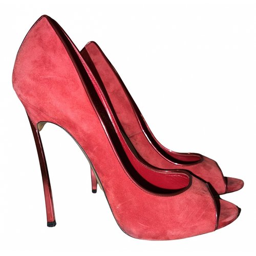 Pre-owned Casadei Sandals In Red