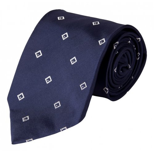 Pre-owned Luciano Barbera Silk Tie In Navy