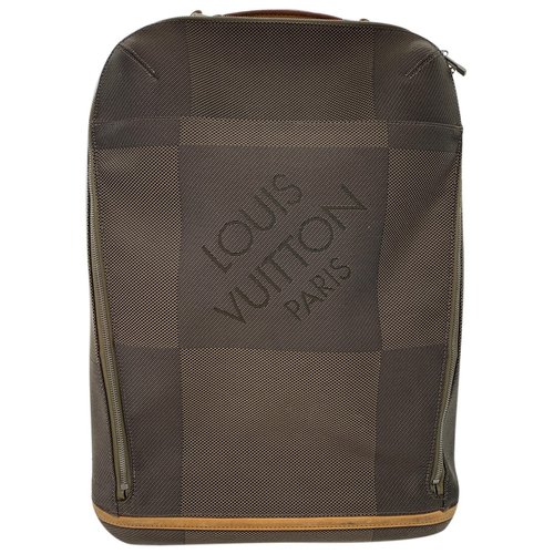 Pre-owned Louis Vuitton Cloth Travel Bag In Brown