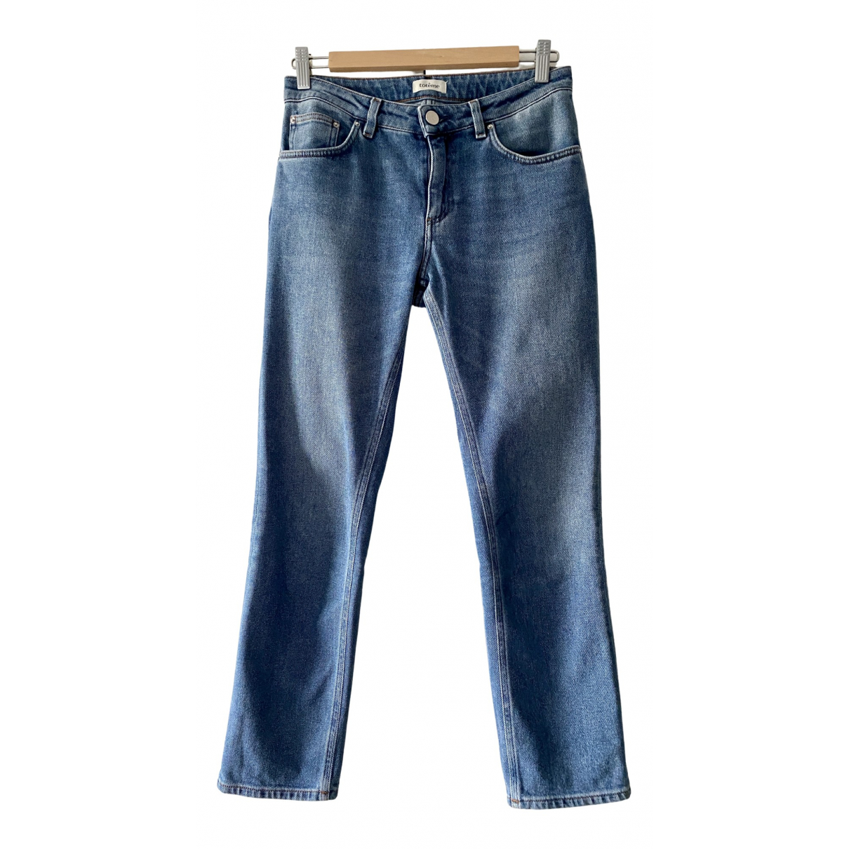 Pre-owned Totãªme Straight Jeans In 
