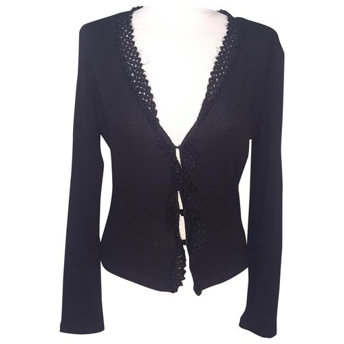 Pre-owned Moschino Cardigan In Black