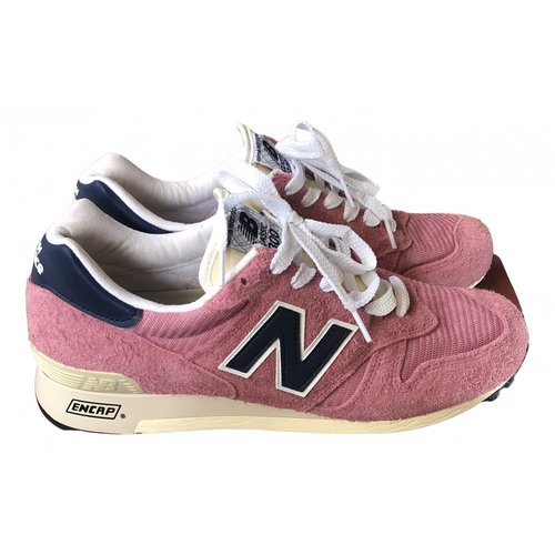 Pre-owned New Balance Lace Ups In Pink