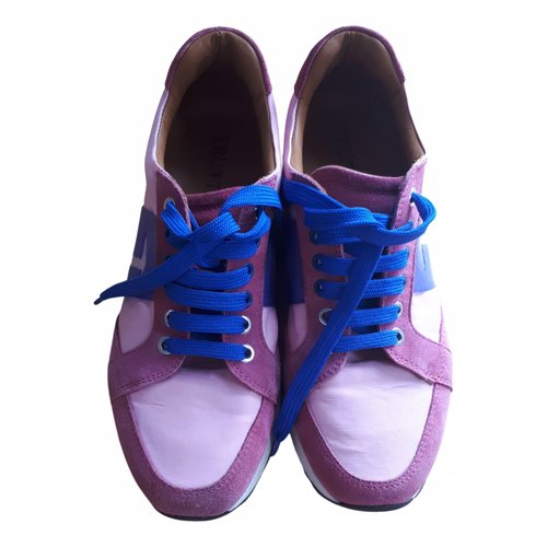 Pre-owned Trussardi Trainers In Pink