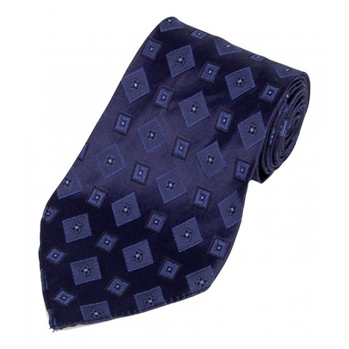 Pre-owned Dsquared2 Silk Tie In Navy
