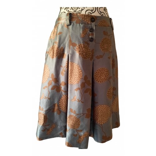 Pre-owned Patrizia Pepe Silk Mid-length Skirt In Multicolour