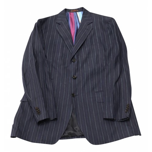 Pre-owned Etro Linen Jacket In Blue