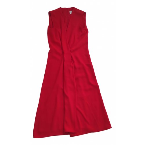 Pre-owned Maison Margiela Maxi Dress In Red | ModeSens