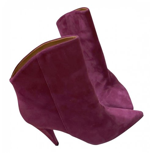 Pre-owned Iro Ankle Boots In Purple
