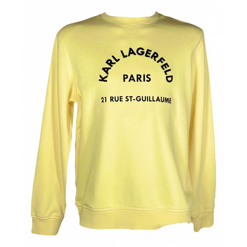 Pre-owned Karl Lagerfeld Sweatshirt In Yellow