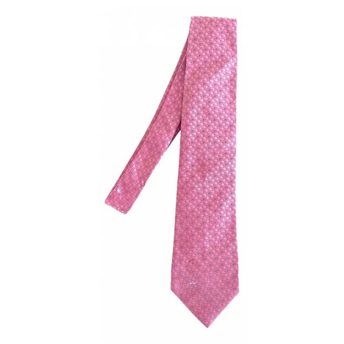 Pre-owned Valentino Garavani Silk Tie In Pink