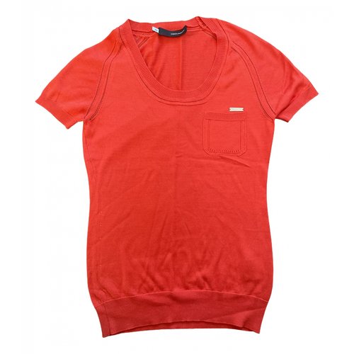 Pre-owned Dsquared2 Silk Camisole In Red
