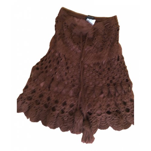 Pre-owned Patrizia Pepe Wool Skirt In Brown