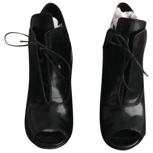 Pre-owned Ellery Leather Ankle Boots In Black