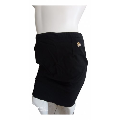 Pre-owned Roberto Cavalli Wool Mini Skirt In Black