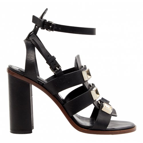 Pre-owned Proenza Schouler Leather Sandal In Black