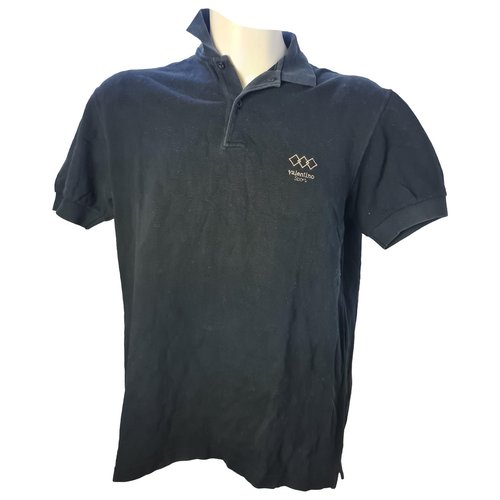 Pre-owned Valentino Polo Shirt In Black