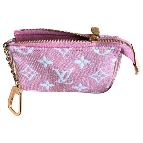 Pre-owned Louis Vuitton Pochette Accessoire Clutch Bag In Pink