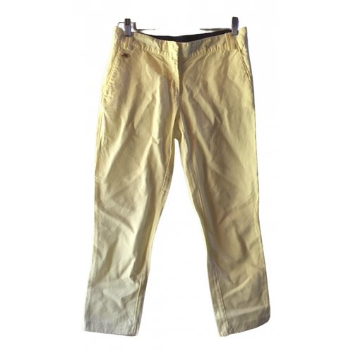 Pre-owned Manila Grace Slim Pants In Yellow