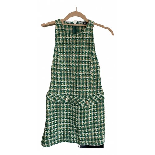 zara tweed dress green Pre-owned Mini In Maxi dress