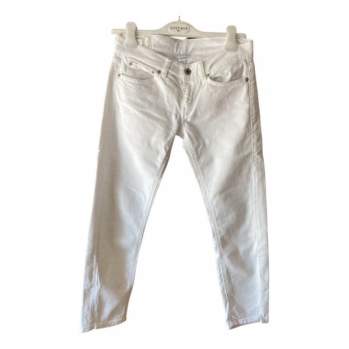 Pre-owned Dondup Jeans In White
