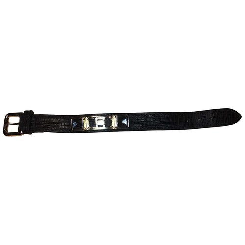 Pre-owned Proenza Schouler Leather Bracelet In Black