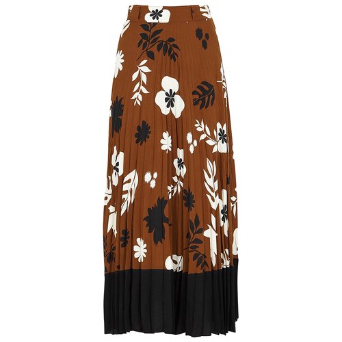 Pre-owned Racil Mid-length Skirt In Brown
