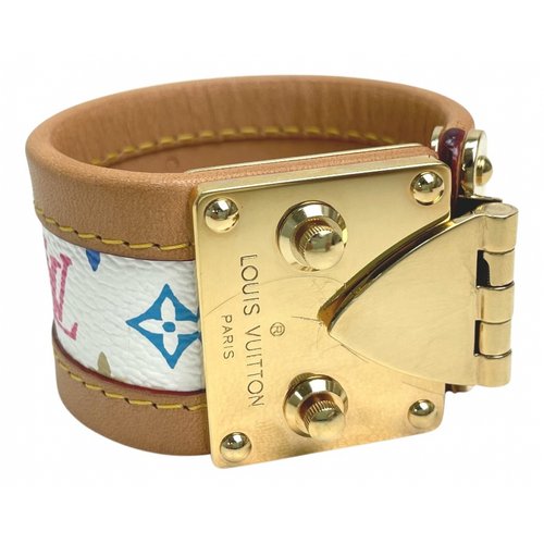 Pre-owned Louis Vuitton Cloth Bracelet In White