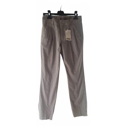 Pre-owned Comptoir Des Cotonniers Straight Pants In Grey
