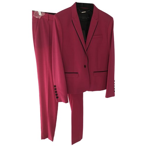 Pre-owned Barbara Bui Wool Suit Jacket In Pink