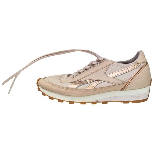 Pre-owned Reebok Leather Trainers In Beige