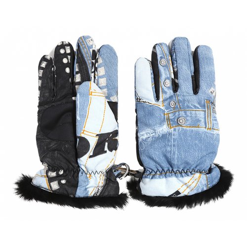 Pre-owned Dior Gloves In Blue