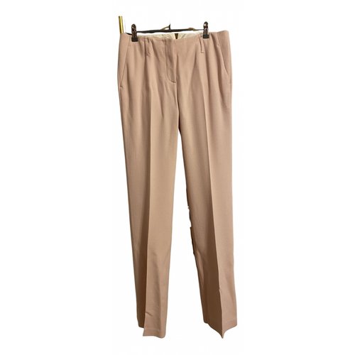 Pre-owned Emilio Pucci Wool Trousers In Pink