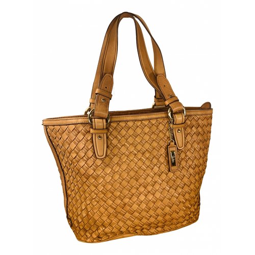 Pre-owned Cole Haan Leather Tote In Brown